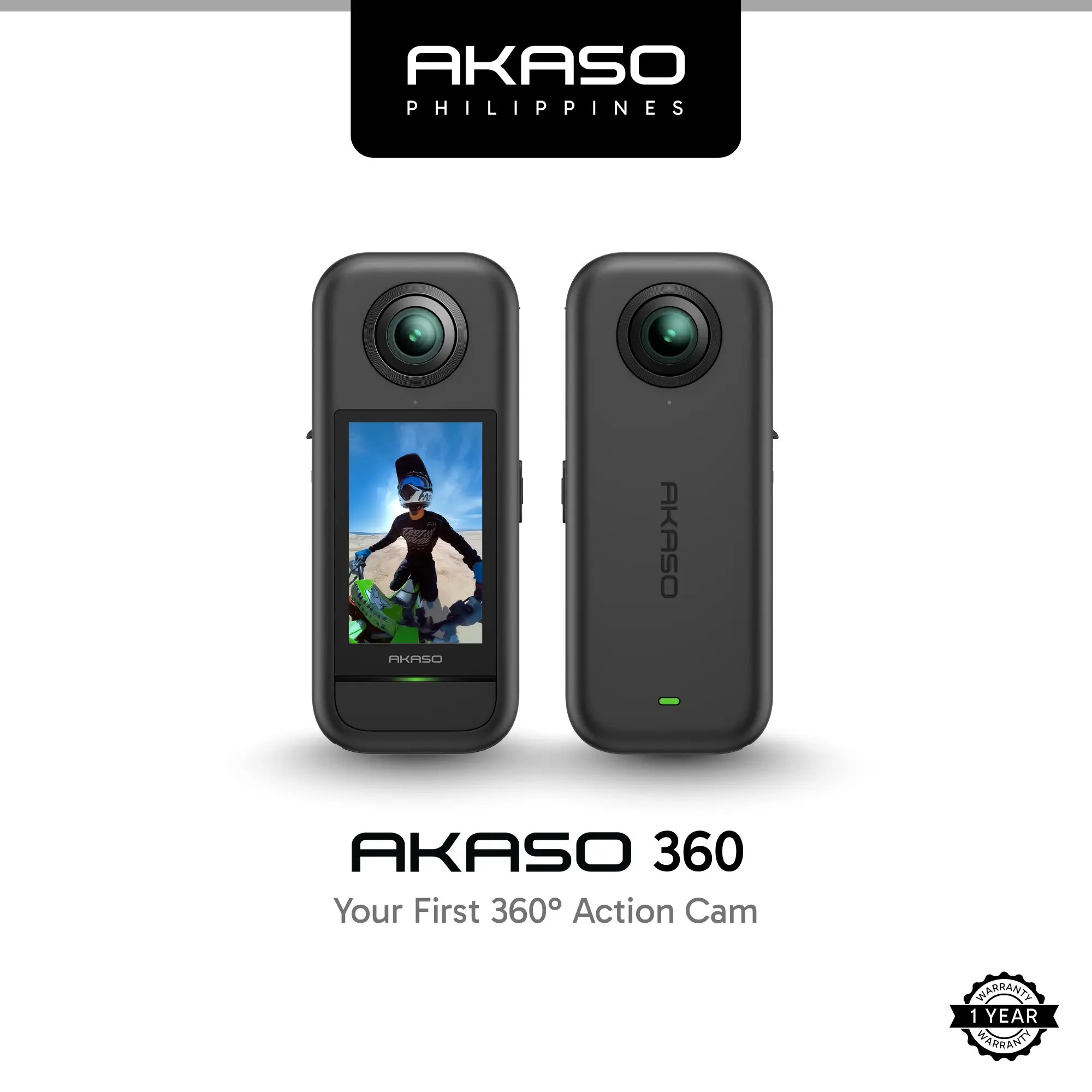 NORHATS EXCLUSIVE] AKASO 360 | 5.7K 360° Video | 72MP 360 Photo 