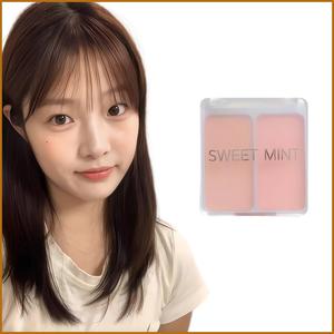 【SWEETMINT】「2 色チークパレット｜マット ローサチュレーション｜収縮・膨張色 自然オールインワン」