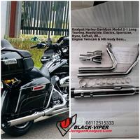 Gambar Knalpot Harley-Davidson Model S&S 2-1 Long Touring, Roadglide, Electra, Dyna, Softail, dll Engine Twincam & M8 ready dari JuraganKnalpotDotCom Kab. Purbalingga 1 Tokopedia