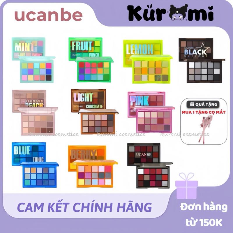 DEAL TẶNG CỌ UCANBE Bảng Phấn Mắt Ucanbe Cosplay 15 ô UCANBE Nhiều Tone Màu Dành Cho Người Mới Bắt Đầu Đến Chuyên Nghiệp