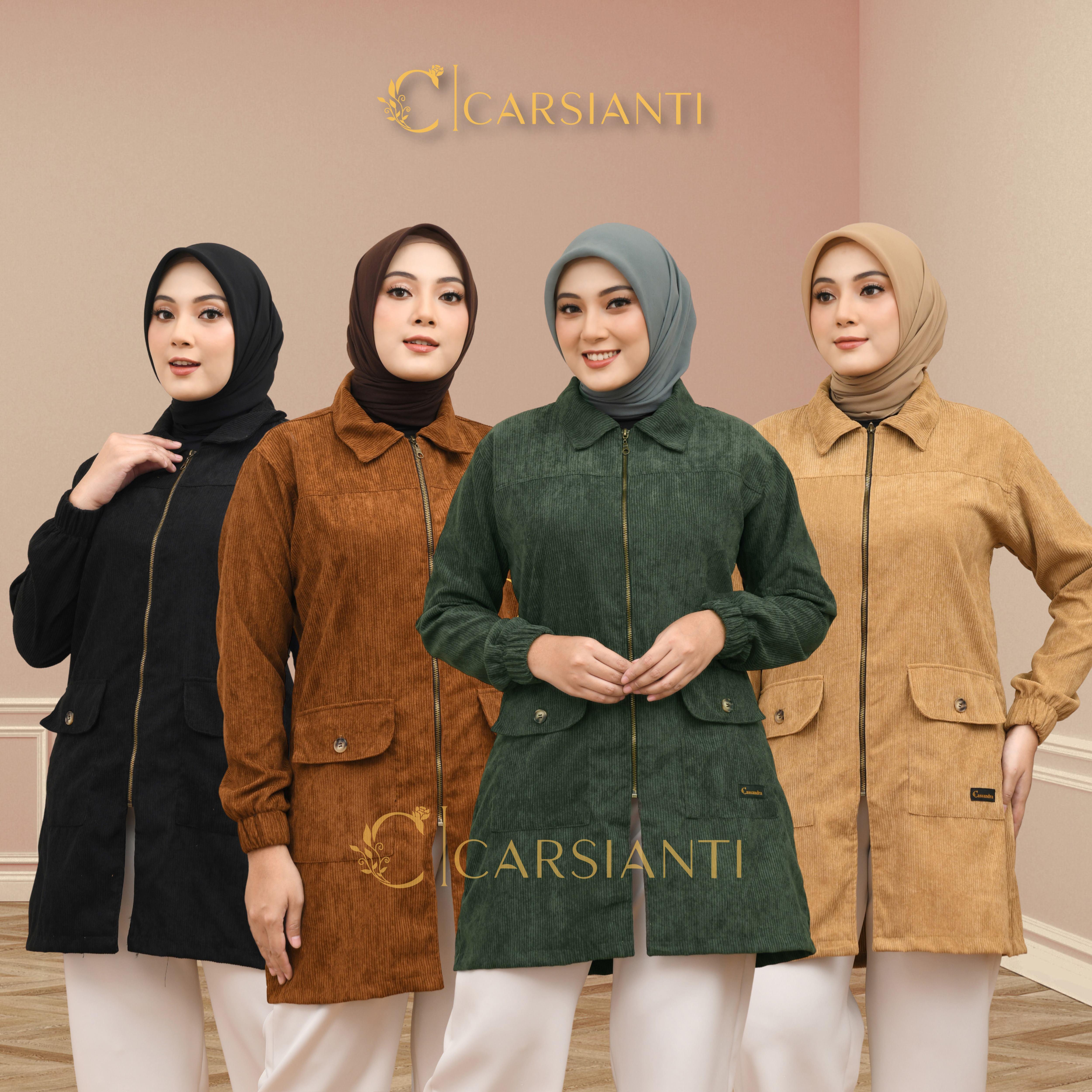Carsianti Isabella Jaket Wanita Muslimah Jaket Basic Panjang Bahan Corduroy Resleting Besi Carsianti Isabella Jaket Wanita Muslimah Jaket Basic Panjang Bahan Corduroy Resleting Besi