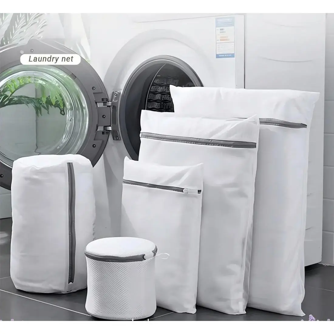【5 PCS】Set Kantong Laundry Cucian Resleting Kantong Mesin Cuci Pakaian Bag Jaring Laundry Bag Jaring Baju Kotor Kantong Mesin Cuci Bra Celana Dalam