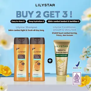 [BUY 2 GET 3] Buy 2 LILYSTAR Essential Oil Nourishing and Smoothing Shampoo GET 1 LILYSTAR Smooth and Glossy Hair Conditioner