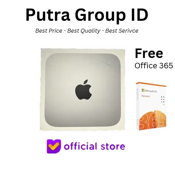 (PUTRA GROUP X WENNY WIJAYA) Apple Mac Mini M4 | M4 Pro | 16/256GB 16/512GB 24/512GB | ORI BNIB | Garansi International 1 Tahun