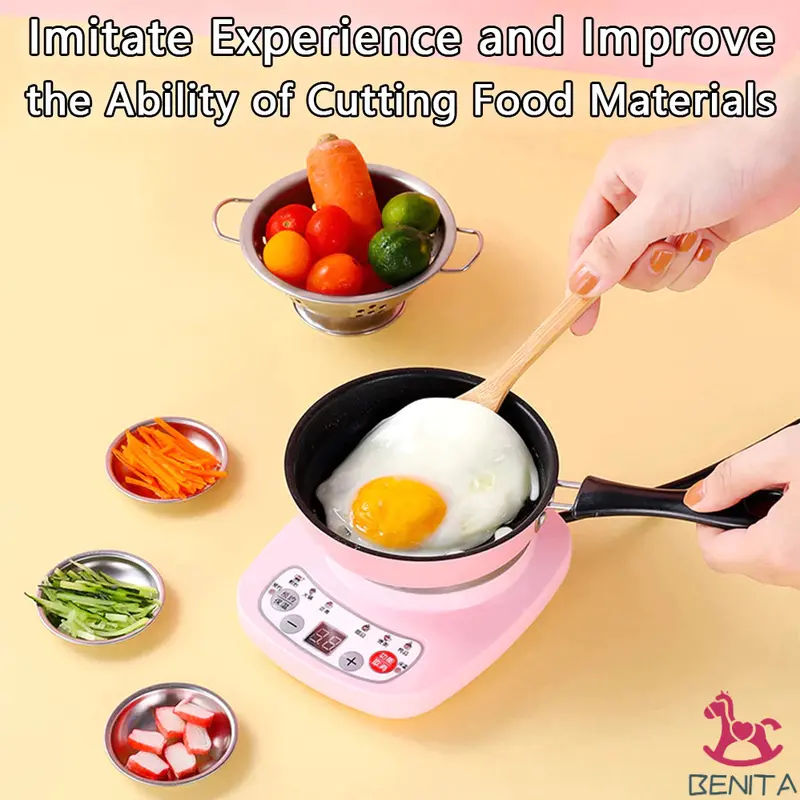 【Ready COD】45/32/24/11 PCS Set Dapur Mini Mainan Masak Pura-pura Anak-anak Mainan Rumah Bermain Edukasi Mainan Memasak Anak-anak Set Peralatan Dapur/Mini Kitchen Kompor Listrik Mainan Anak Perempuan 5