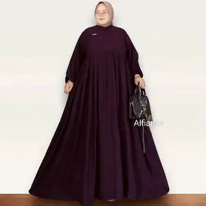 Gamis Super Jumbo Ld130-140 Bahan Kringkle Airflow Premium Size Jumbo