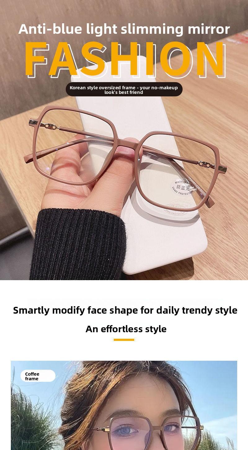 Bingkai kacamata pelindung anti-cahaya biru berkualitas tinggi, ramping, gaya retro, kacamata tanpa resep untuk pria dan wanita, juga cocok untuk lensa resep.