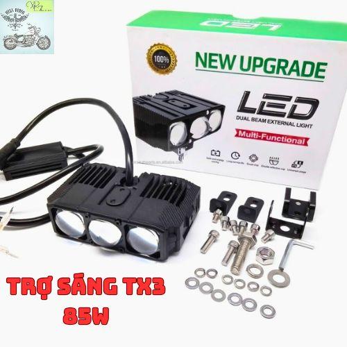 Đèn Trợ Sáng Bi gầm TX3 Công suất 85W 1 bóng Cos trắng Pha vàng Lắp Ô tô Xe máy