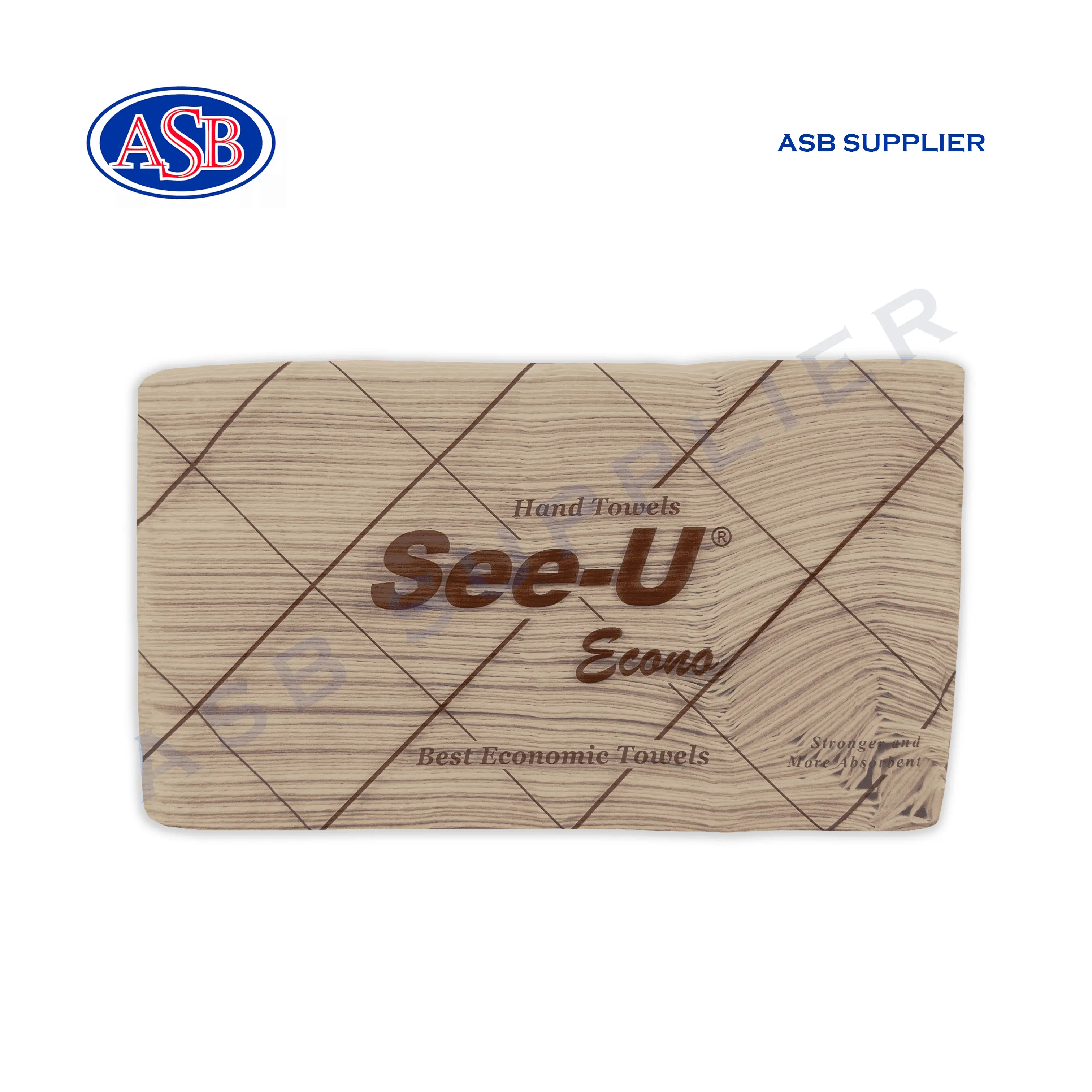 Tissue / Tisu SEE-U Hand Towel Multifold ECONO BROWN (150 Sheets)
