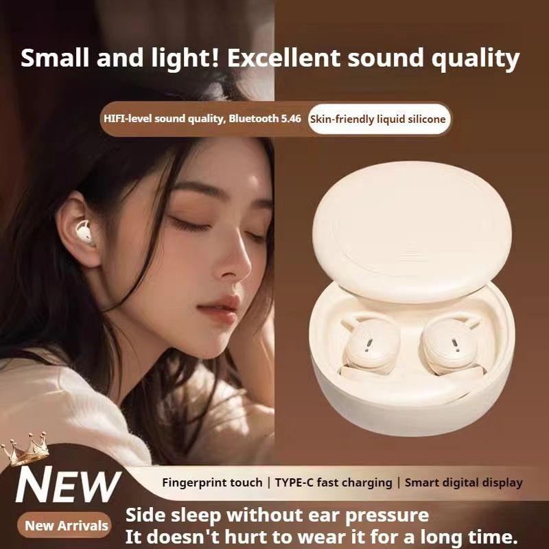  Tai nghe Bluetooth mini Thích hợp cho dẫn truyền xương Được thiết kế đặc biệt để ngủ bên hông Mẫu mới 2025 Tuổi thọ pin dài Giảm tiếng ồn Cách nhiệt Không đau khi đeo trong thời gian dài. Kích thước nhỏ vô hình thích hợp cho công việc và giấc ngủ 