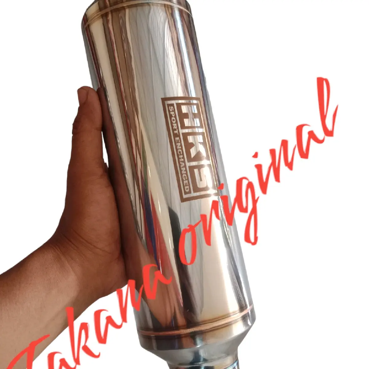 Resonator kapsul knalpot racing HKS mobil manual dan matic suara bas adem bas halus bas bulat bas gahar bas kering full stainless Motorcycle