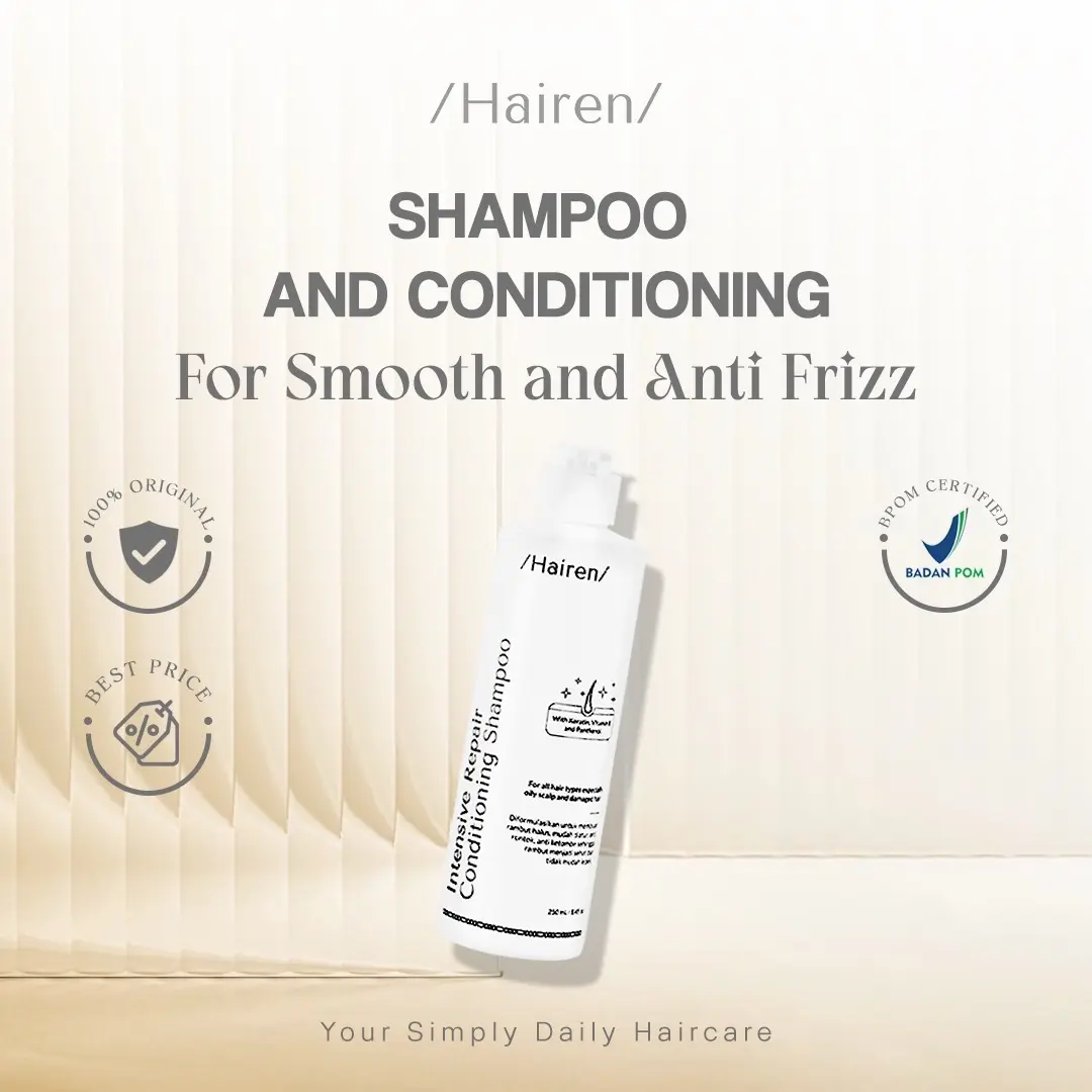 HAIREN Intensive Repair Conditioning Shampoo (For Oily Scalp and Demage Hair) BPOM APPROVED