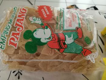 Product Review of Emping Remuk / Emping Patah / Emping Remukan / Emping melinjo Pajang 400 gram Siap Goreng Pedas Camilan snak from s**a l**a 0