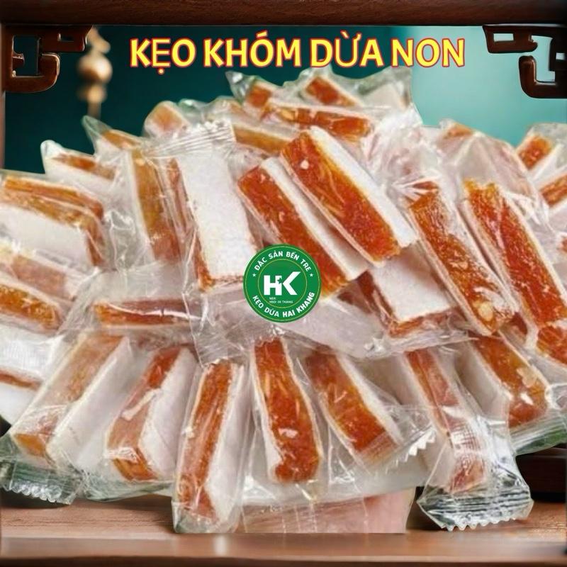 Kẹo KHÓM dừa non ít ngọt Hữu cơ ngọt nhẹ từ Mạch Nha Đặc sản Bến Tre Ăn Vặt Food