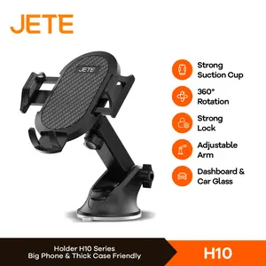 JETE H10 Suction Cup Holder HP Dashboard Mobil Kaca Depan Universal 270° View Angle Car