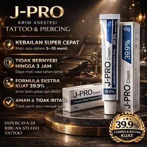 J-Pro - pasca-sulam alis & bibir Cream Anastesi Perawatan Sulam Pasca Tatto Wajah Perawatan Hitam  Eye  Kusam  Pencerah  Mencerahkan  Pencerah  Facial  Pria