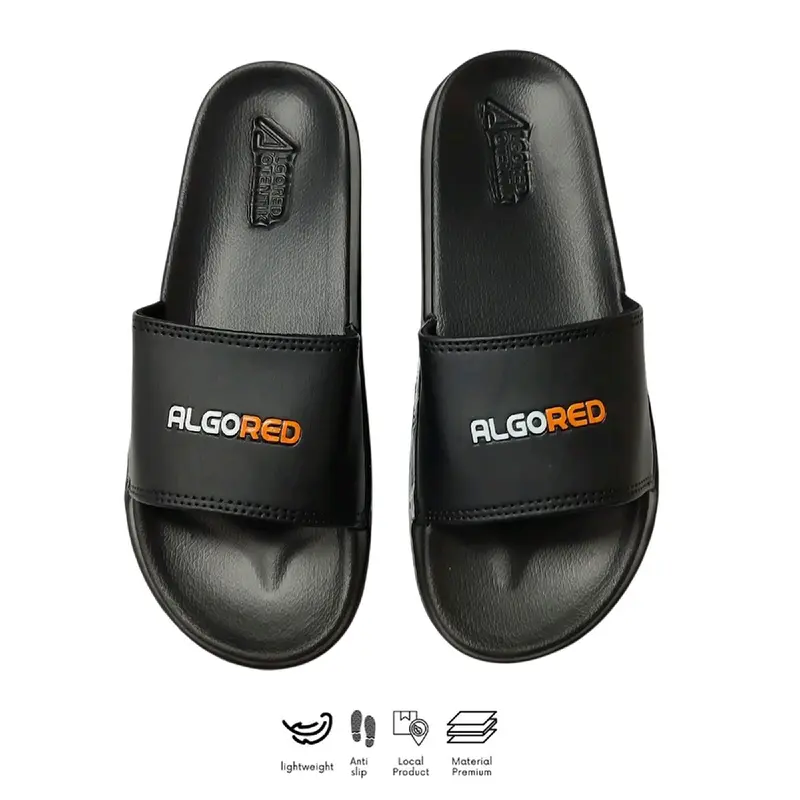 Algored Sandal Slop Pria Type Since Sandal Slide sandal slippera sandal slip one pria dan wanita. Hitam Shoes Karet Selop Sendal 0