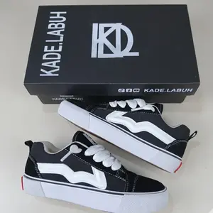 PROMOO RAMADAN TERBARU!! Sepatu Sneakers Hitam Putih Bahan Kanvas Sepatu Anak Dan Sepatu Dewasa 36-44 PRIA & WANITA