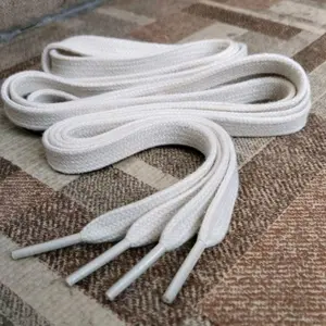 TALI SEPATU LEBAR 1CM PANJANG 120CM BAHAN KATUN HARGA PERPASANG