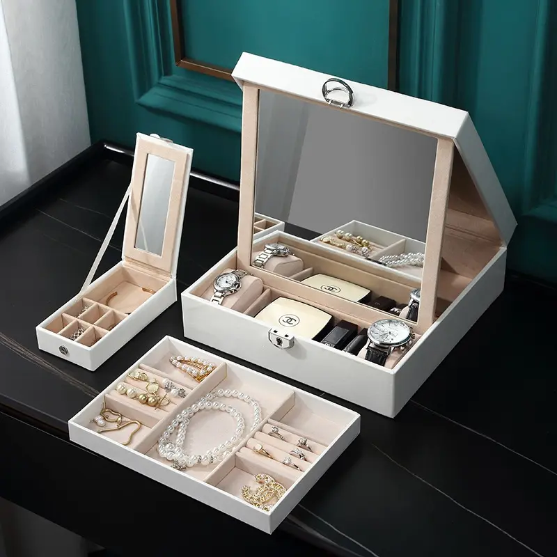Kotak Perhiasan Kotak Penyimpanan Perhiasan Box Jewerly Box Penyimpanan Cincin Kalung Jewerly Box TOP129 1