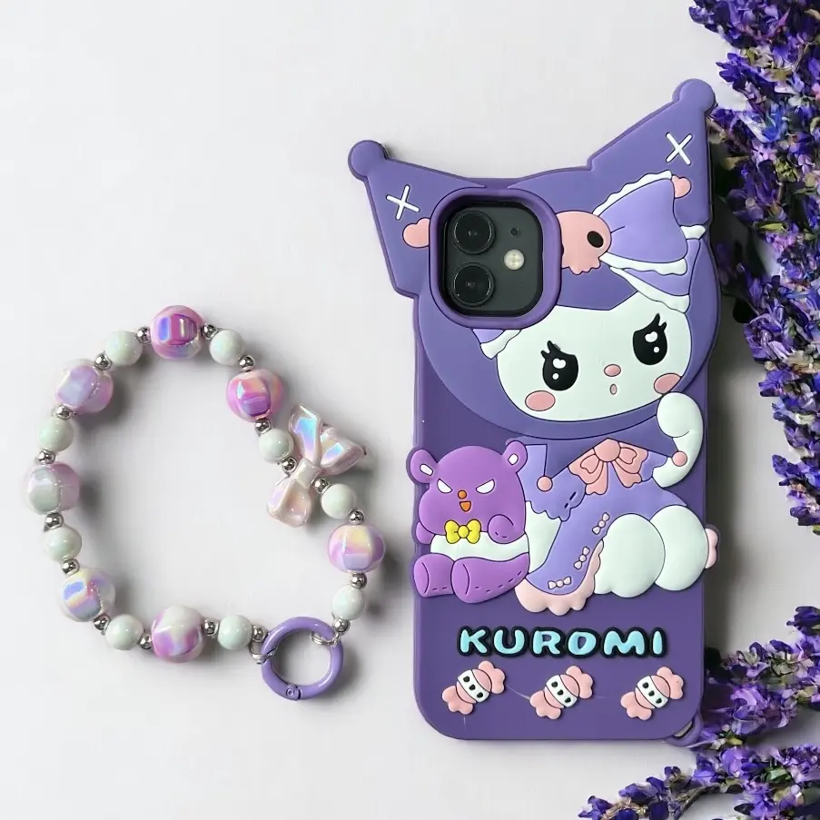Casing Silikon Kuromi Candy Lucu Premium Untuk Iphone / SoftCase Kuromi Candy with Premium Silicon for Iphone X XR XS 11 12 13 14 15