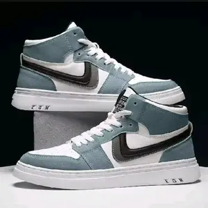 Sepatu Import Model Tinggi Sepatu Pria Wanita  Basket Outdoor Casual Shoes Karet Sneakers Kerja Hitam Kasual