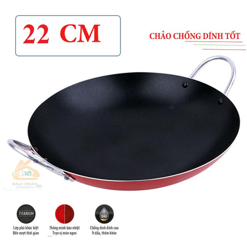 [LOẠI DÀY] Chảo Chống Dính 22 CM Sâu Lòng Cao Cấp - Chiên Xào Đồ Ăn Yêu Thích Gia Đình
