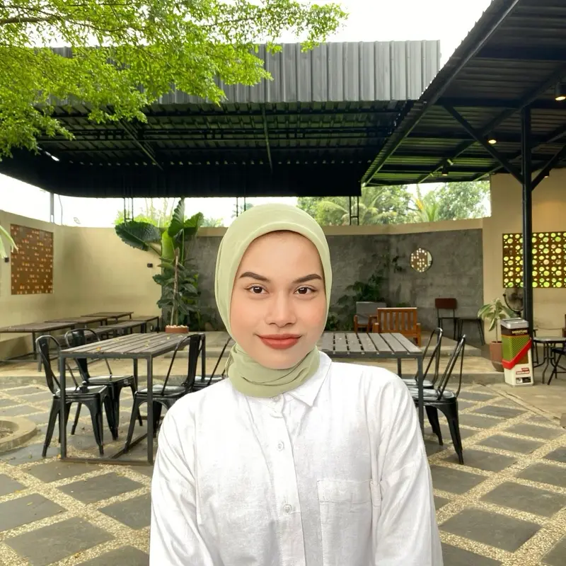 Ash By Aylin - Jilbab bella square Sage  PollyCotton PREMIUM