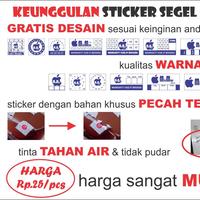 Gambar Stiker segel Garansi fullcolour dg cutting (bahan pecah telur) dari Samurai Printing Spesialis Stiker Segel Garansi Bahan Pecah Telur Kab. Tegal 3 Tokopedia