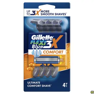 Gillette Pisau Cukur Blue 3 Biru - Isi 4
