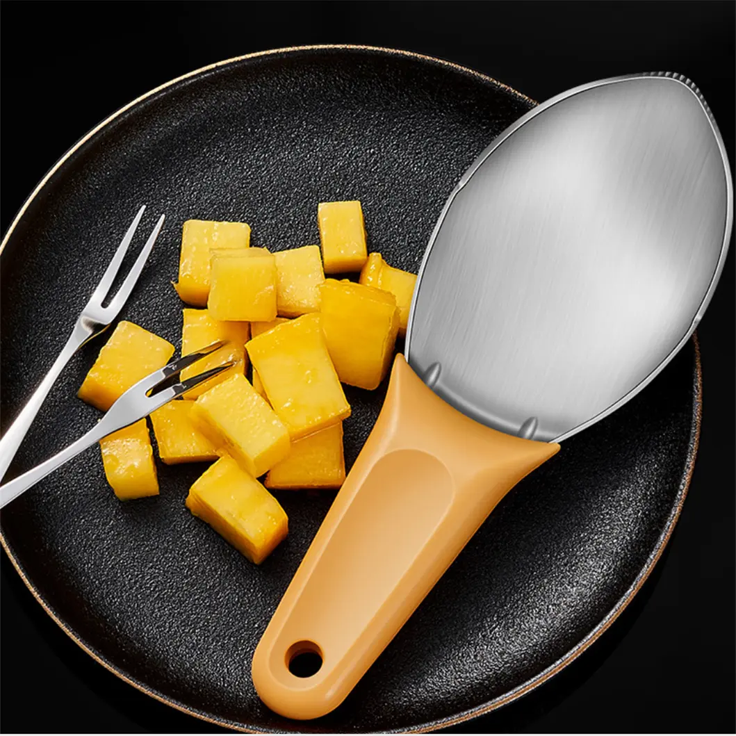1 PC/ 5PCS Mango Special Knife Fruit Digging Spoon Watermelon Cutting Tool Avocado Mango Dicing Tool Fruit Splitter Kitchen Tool Wholesale
