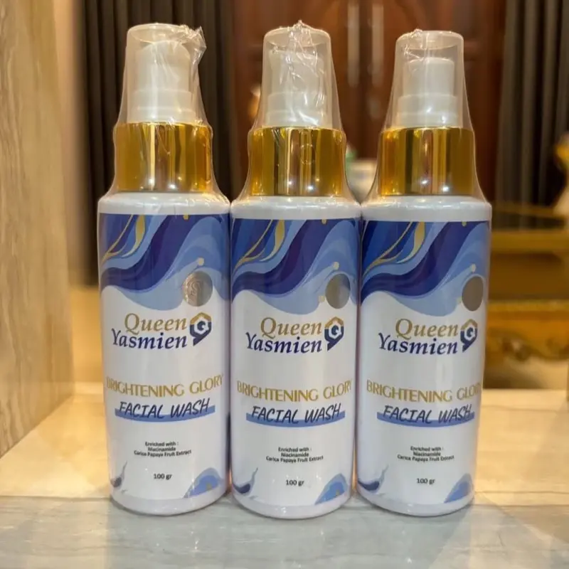 FACIAL WASH BRIGHTENING GLORY QUEENYASMIEEN (Sabun wajah )