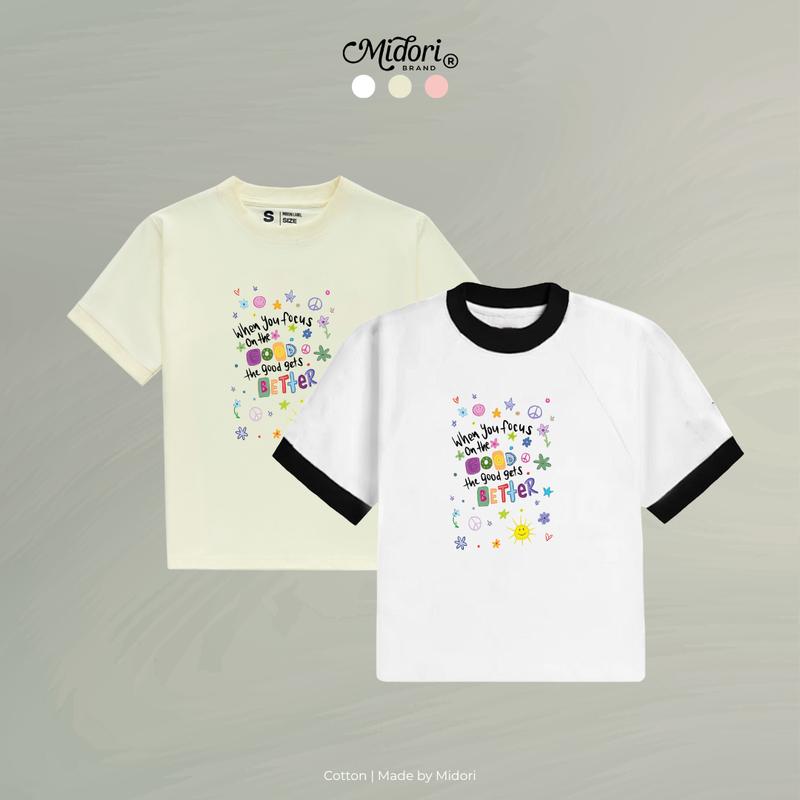 Áo Thun Baby Tee Unisex Phông Nam Nữ GOODTHINGS Cotton Chất Liệu Thấm Hút Mồ Hôi | Local Brand MIDORI FOR MAN