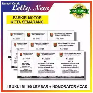 KARCIS PARKIR SEMARANG MOBIL & MOTOR ISI 100 LEMBAR