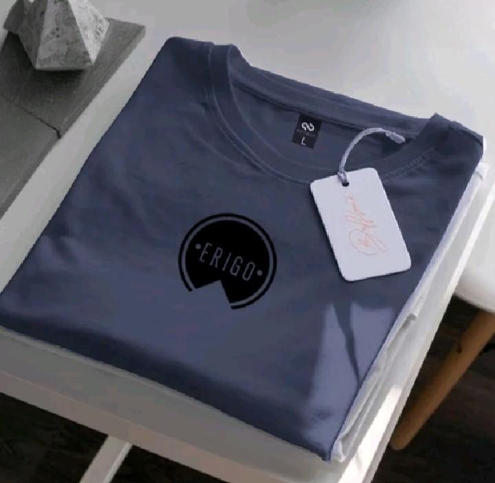 Product Introduction of COD.!! Kaos Distro Tshirt Premium Lengan Pendek ER1GO Bulat Hitam Baju Oblong Unisex Pria Wanita Katun Dewasa Keren Combed 4