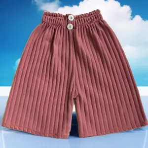 Celana Pendek Cantik Fashion Anak Perempuan Usia 4-12 Tahun Bahan Knit Maxiline Premium Kancing Tempel Ukuran L XL XXL Pink