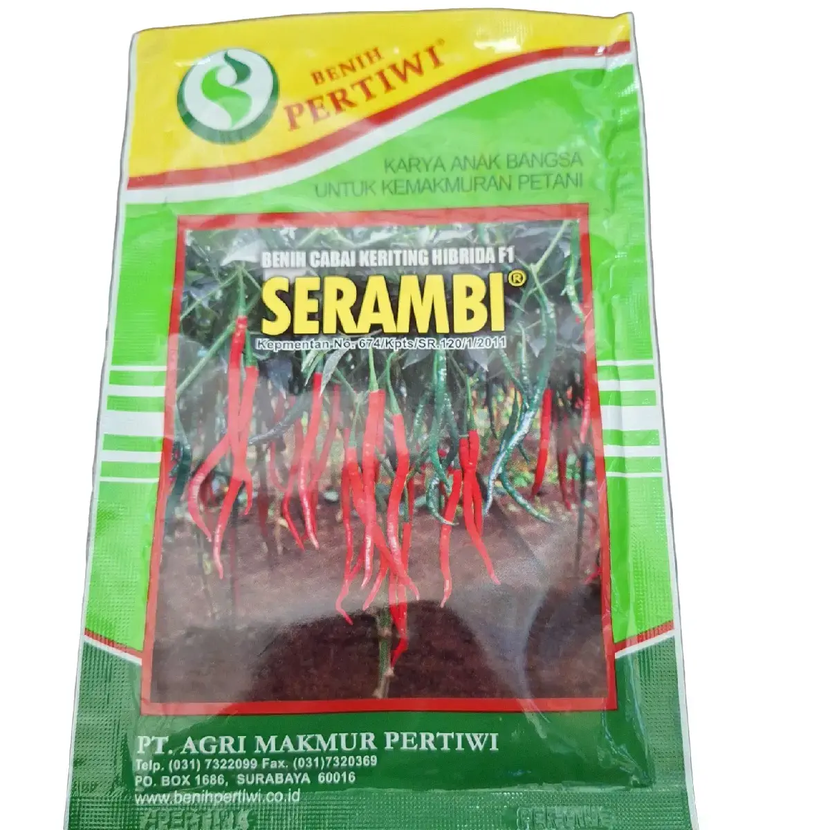 Benih Cabai Keriting Hibrida F1 SERAMBI 10Gram