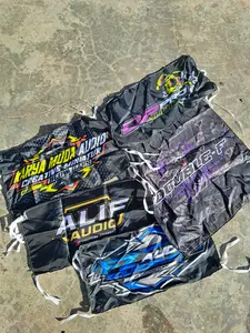 CETAK BENDERA SOUND SYSTEM MINIATUR CUSTOM MURAH - CETAK BENDERA SOUND MINIATUR