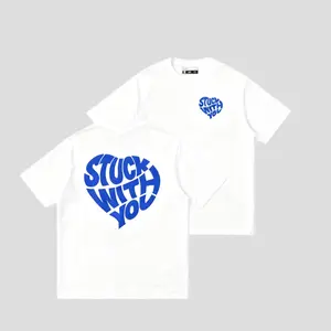 Kaos Custom Bucin Couple Stuck With Love T-shirt (Pria & Wanita) | Kaos Cotton Combed 22s Cusecdgkvewmm hahaha