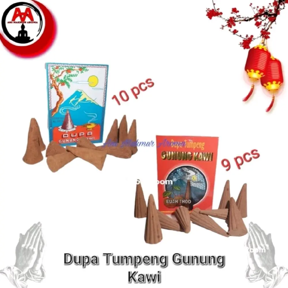 Dupa hio Kerucut Tumpeng Kawi Cap Buah Thoo Kotak