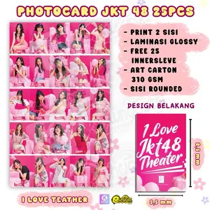 Photocard Set JKT48 25Pcs Laminasi Glossy + Innersleve Gratis