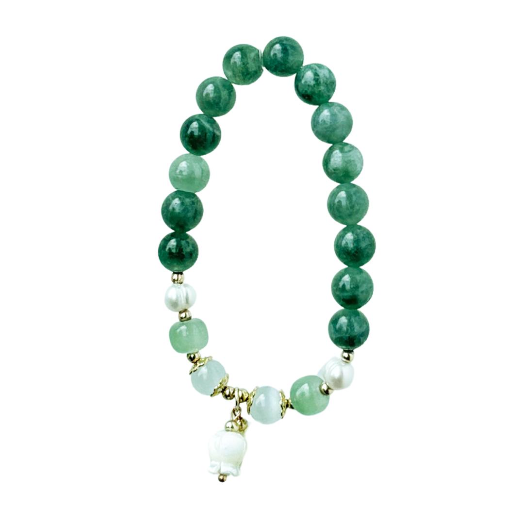 BlinkCat - Gelang Giok Alami: Natural Jade Green | Natural Jade Bracelet