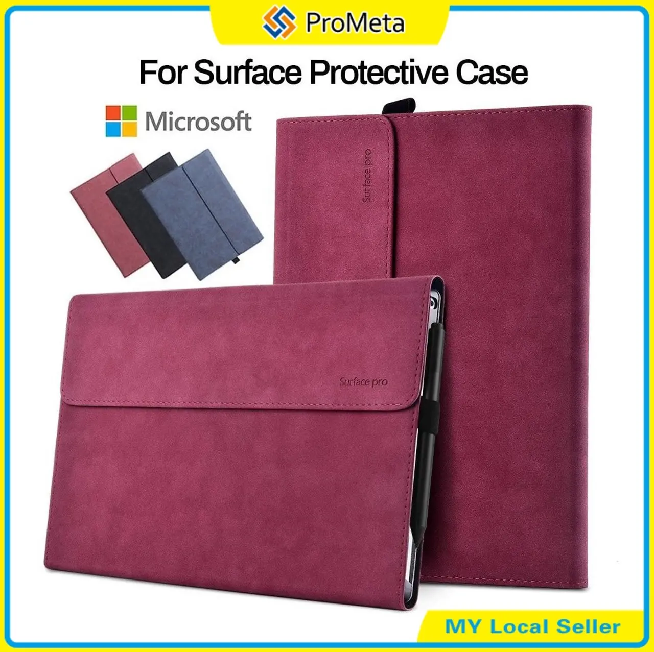 Laptop Tablet Cover Sleeve for Microsoft Surface Pro 11 10 9 8 X  Pro7 6 5 4 Go 2 3 4 Case Laptop Bag with Stand Holder