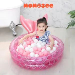 Momosee Kolam Renang Anak Mermaid 2 Rings Ban Renang Duduk Pelampung Lengan Anak Putri Duyung  WJ173