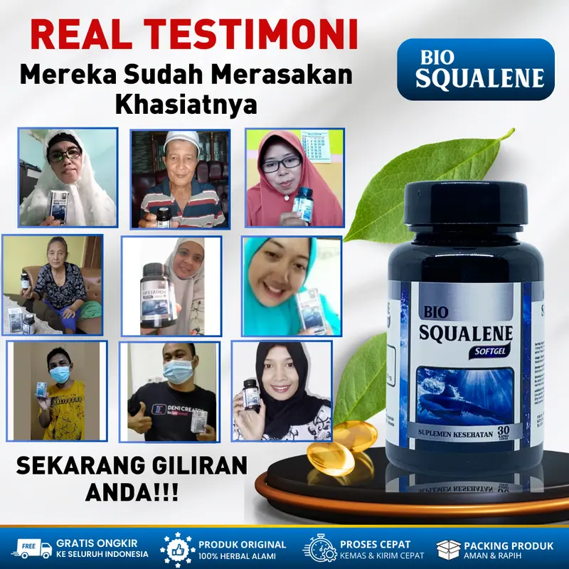 Bio Squalene Untuk Jantung Dan Sesak Nafas Atasi Jantung Bengkak Jantung Berdebar Debar Jantung Lemah dan Lambung Jantung Bocor Dewasa dan Anak Asli Original 2