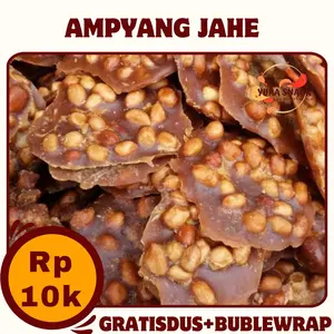 Ampyang Kacang Jahe Gula Aren Kemasan 250 gr 500 gr 1 kg
