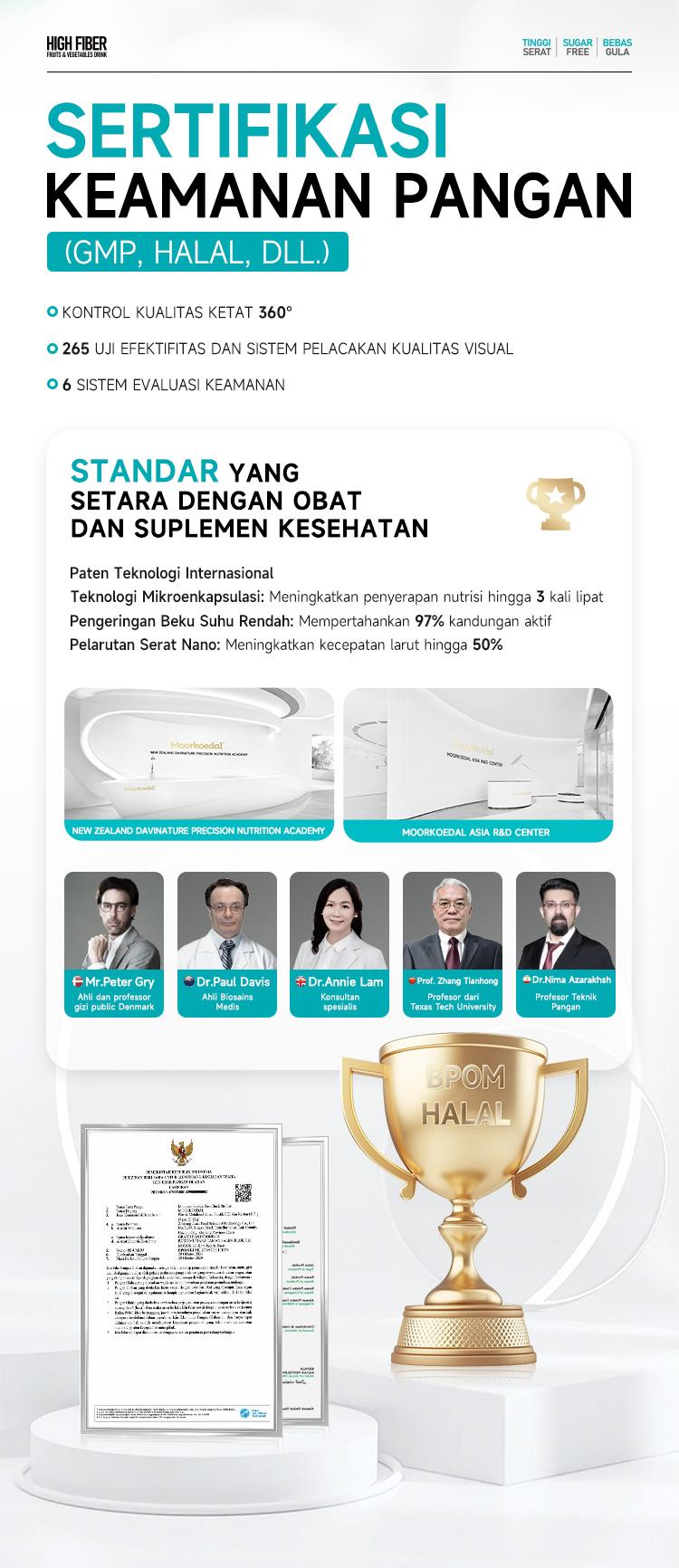 Moorkoedal Minuman Serat Tinggi - Lancarkan BAB & Usus Sehat - BPOM HALAL