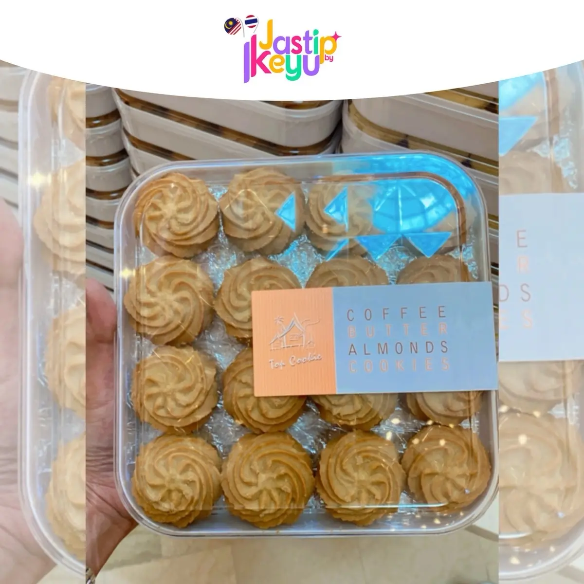 [READY] COOKIES VIRAL MALAYSIA | Finest Bake Top Cookies Coffee Butter Almond Cookies 300gr
