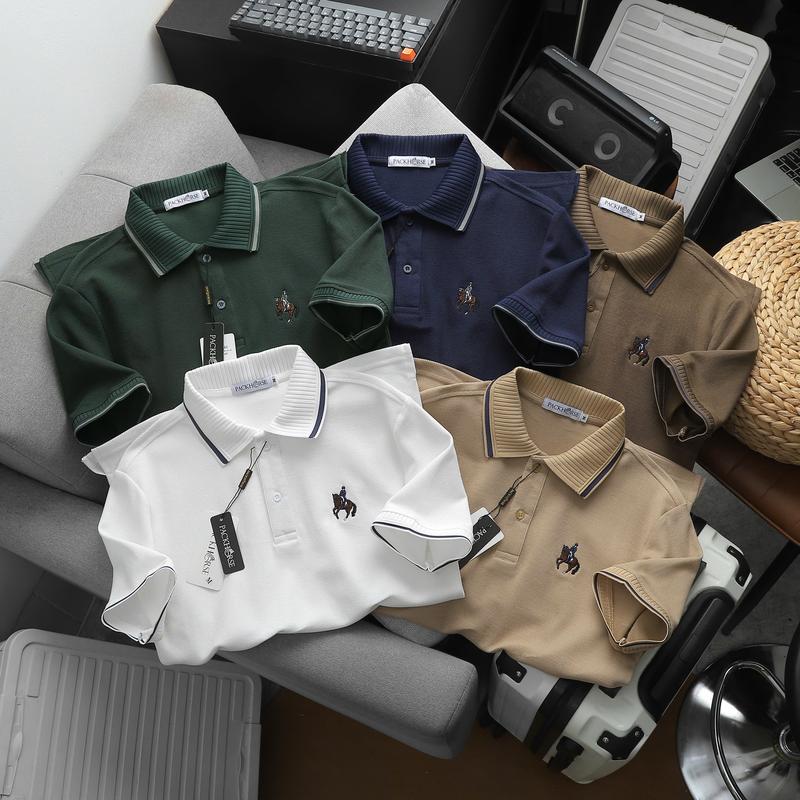 Áo Thun Polo MOOSIS "BACKHORSE BASIC" Form Cleanfit Tôn dáng Nam Nữ VẢI CÁ XẤU Cao Cấp Co Giãn Thoáng Khí Mềm Mịn - Thời trang đơn giản, chất liệu cao cấp