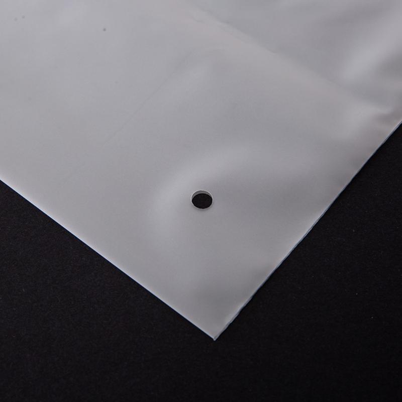 50Pcs With Air Hole Frosted Matte Storage Bag Reusable Sealed Clothing Packaging Travel Shipping Plastic Zipper Bag Cosmetic Storage 4